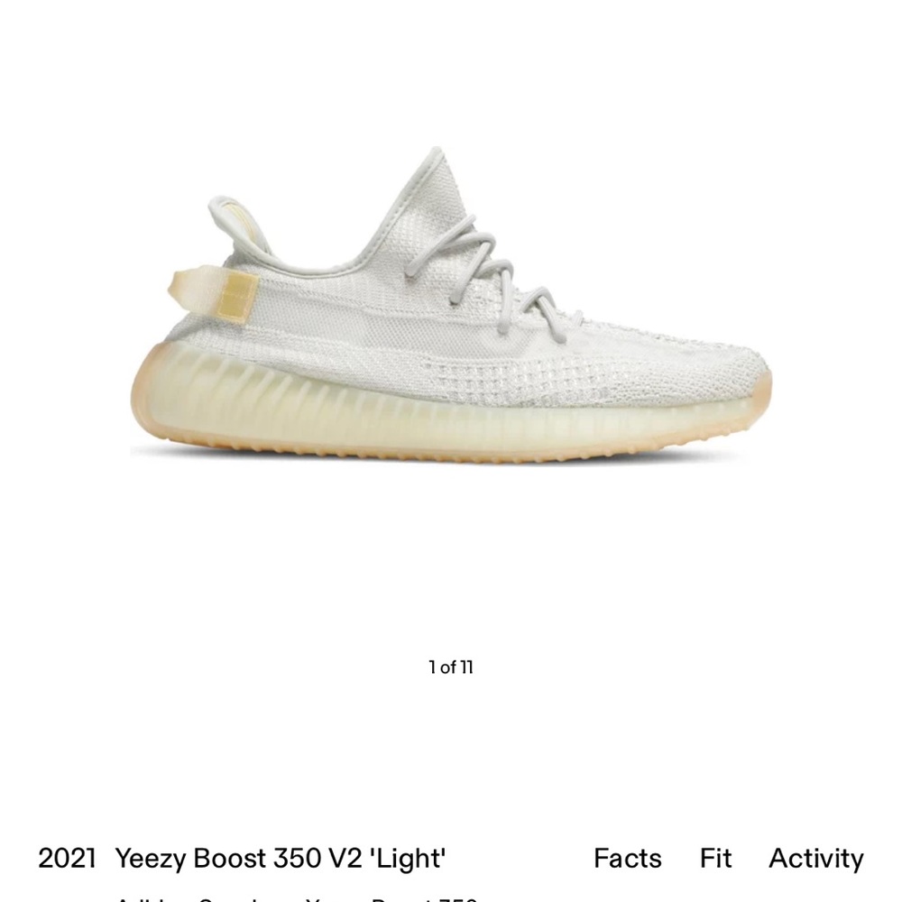 COPY - Yeezy Boost 350 V2 'Light' - Picture 1 of 9